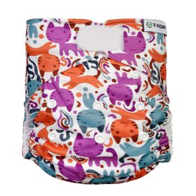 T-TOMI Pocketwindel (Typ AIO) - Klettverschluss Cats