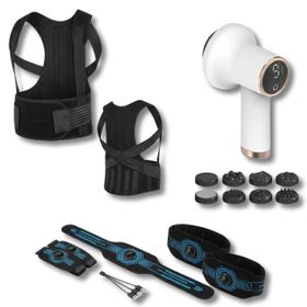 Silhouette-Box – Rückenstütze, EMS-Ganzkörper-Elektrostimulator & Anti-Cellulite-Massager