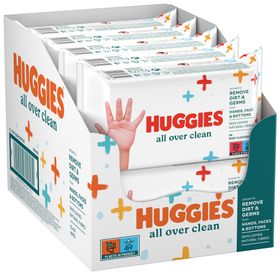 Huggies Feuchttücher Baby Wipes All Over Clean Monatsbox