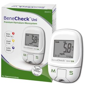 BeneCheck Harnsäure-Messgerät Premium- Starterset