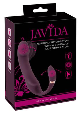 Rabbitvibrator „Nodding Tip with Clit Stimulation“ | Dual-Stimulation, 10 Vibrationsmodi | Javida