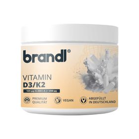 Vitamin D3 K2 Kapseln Vegan mit 5.000 IU D3 und 250μg K2 | 120 D3 K2 Kapseln hochdosiert