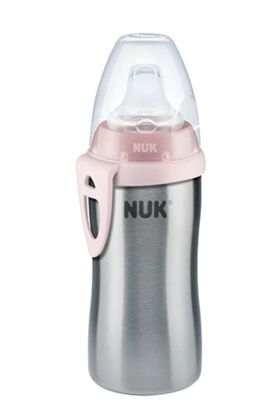 NUK Trinkflasche Active Cup Edelstahl 215ml pink (10255352)