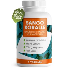 ProFuel - SANGO Meereskoralle-Kapseln, 660mg Calcium + 330mg Magnesium pro Tag - Kapseln