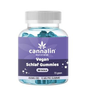 Cannalin - CBD Schlafgummis mit Melatonin - 15 mg CBD