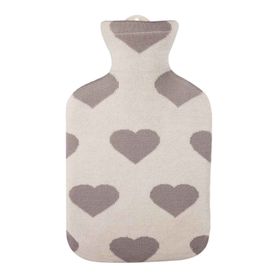 Sänger Wärmflasche Strick Öko-Tex Herz-Ass