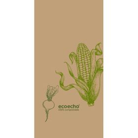 5x Zelltuchservietten 40 x 40 2-lagig 1/8 Buchfalz Veggies