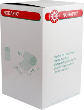 NOBA Nobafix elastische Fixierbinden Großverbraucherpackung ohne Folie 50 Stück 12 cm x 4 m