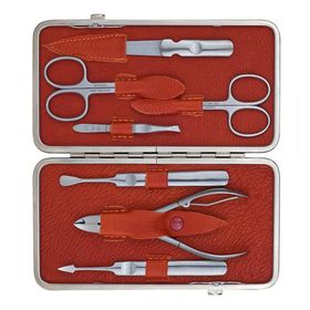 DREITURM Solingen Maniküre-/Pediküreset Solingen Terracotta 7-teilig - rot