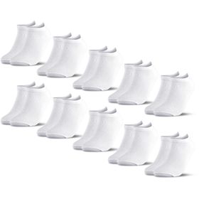 Occulto Kinder Sneaker Socken 10er Pack (Modell: Mikl) Wht 23-26