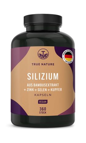 TRUE NATURE® Silizium Kapseln mit Zink, Selen & Kupfer