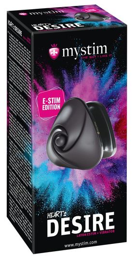Mystim Heart's Desire eStim layon vibrator black