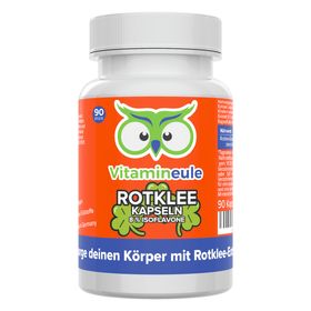 Rotklee Kapseln - 500 mg Extrakt - 40 mg Isoflavone - Vitamineule®