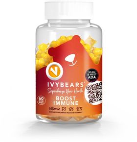 IvyBears Boost Immune Gummies -  Vitamin A, C, D2, E, B-Vitaminen, Zink & Folsäure