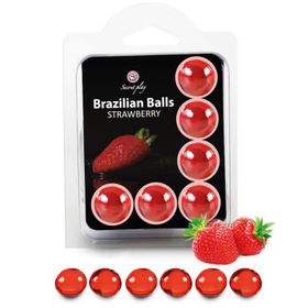 Secretplay - Brasilianische Kugeln Erdbeere & Sekt