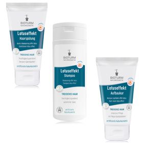 BIOTURM Lotuseffekt 3er-Set Shampoo, Spülung & Aufbaukur