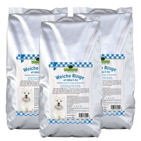 Schecker weiche Ringe - Trockenfutter mit Geflügel und Reis