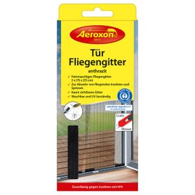 Aeroxon® Tür Fliegengitter Anthrazit 2x 75 x 215 cm