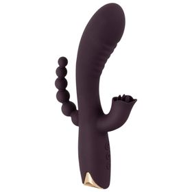 Rabbitvibrator „Triple Vibrator“ mit Analstimulator | 10 Vibrationsmodi | Javida