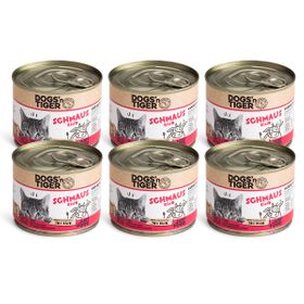 Dogs’n Tiger Adult Premium Katzenfutter Schmaus, Rind