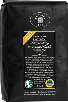 Paulsen Darjeeling Second Flush FTGFOP1 Plantage Arya, Ernte 2025