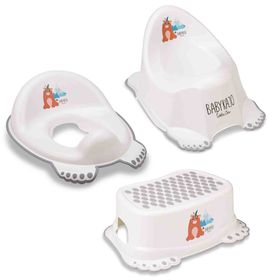 Babykajo 3 Töpfchenset - Töpfchen, Hocker & WC-Trainer - TÜV Rheinland geprüft