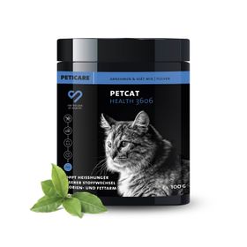 Peticare Diät Schlank Vital Pulver für Katzen, unterstützt Abnehmen-Prozess