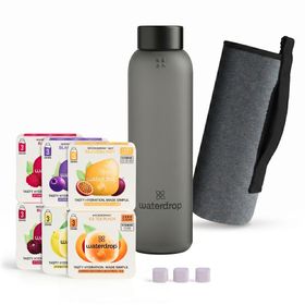 waterdrop® Starter Set Glass Black Frosted Melange