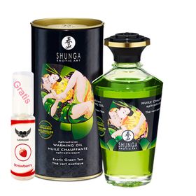 Shunga - Massageöl mit Aroma Green Tea