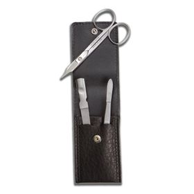 DREITURM Solingen  3-teiliges Maniküre-Etui – Made in Solingen - Modell Nero