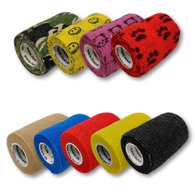 LisaCare kohäsive Bandagen - Bunter Mix - 7,5cmx4,5m