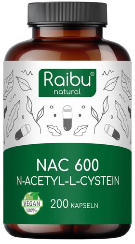 NAC Acetyl L-Cysteine Kapseln 600mg - RAIBU