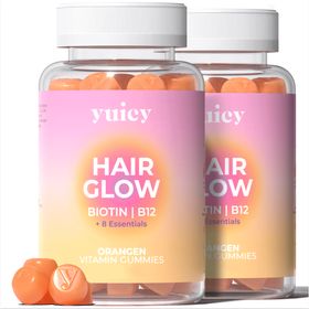 yuicy Hair Glow Biotin Gummies für Haarwachstum