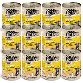 Dogs’n Tiger Adult Hundefutter, Proviant, Nassfutter, Huhn & Ente