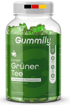Gummily® Grüner Tee Extrakt Gummibärchen mit Garcinia-Extrakt und Grünkaffeebohnen-Extrakt