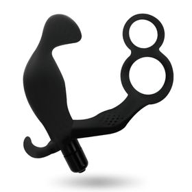 Addicted Toys - Flexibler Analplug mit doppeltem Penisring