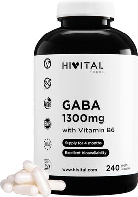 HIVITAL GABA 1300 mg mit Vitamin B6 Kapseln