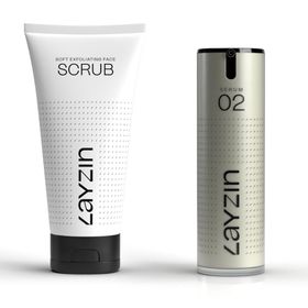 LAYZIN Vorteilspaket - Sanftes Peeling-Scrub + Anti-Aging SERUM