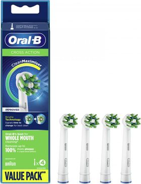 Oral-B Cross Action CleanMaximiser Ersatzbürsten 4 Stk.