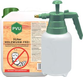 PVU Holzwurmspray zur Bekämpfung von Holwürmern und Holz Schädlingen