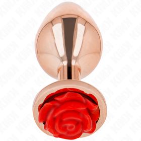 Kink - Analplug mit roter Rose