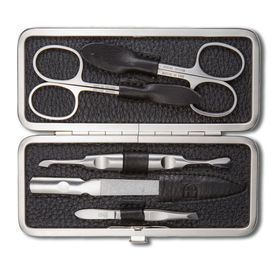 DREITURM Solingen  5-teiliges Maniküre-Etui – Made in Solingen - Modell Nero