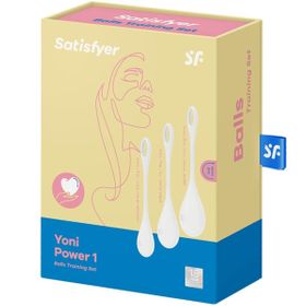 Liebeskugel-Set "Yoni Power 1" aus Silikon | Training für starken Beckenboden | Satisfyer