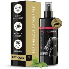 Peticare Anti-Insekten Spray für Pferde gegen Stechmücken Bremsen Mücken Moskito