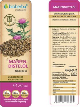 Bioherba Mariendistelöl kaltgepresst unraffiniert