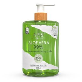 APIS NATURAL ALOE VERA, Aloe Vera Gel für Gesicht und Körper -  99%