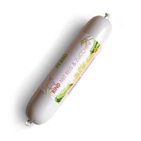 PERRO Delikatessrolle Menü Rind, Reis & Zucchini - Hund Nassfutter
