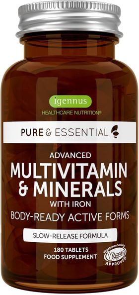 Igennus Bioaktiver Multivitamin & Mineralkomplex mit extra Eisen