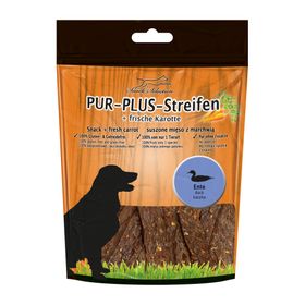 Schecker Dörrfleisch - PUR Plus Kaustreifen Ente + Karotte