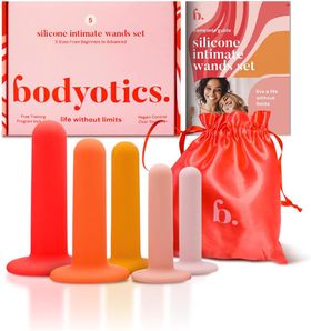Bodyotics Set Vaginaldilatatoren | 5 abgestufte Größen | BPA-freies medizinisches Silikon